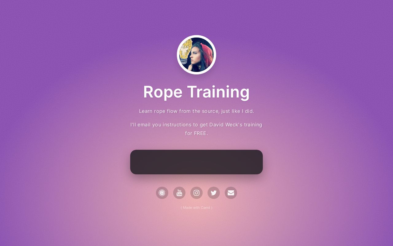 Carrd profile picture for @ropes